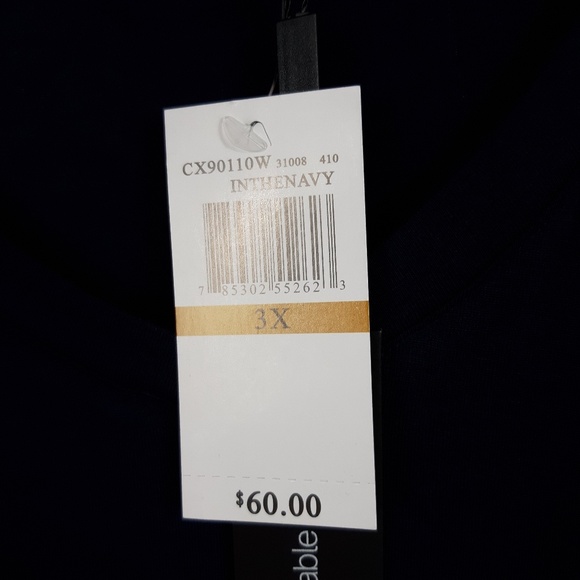 NWT Cable & Gauge V-Neck T-Shirt Size 3X - Picture 5 of 8